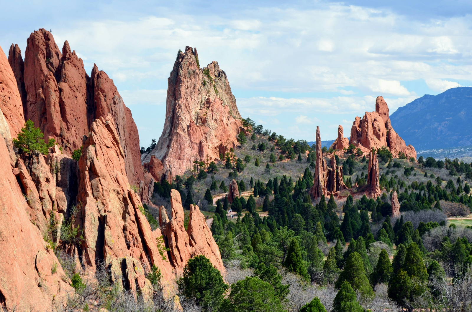 Garden of the Gods red rock formations near Colorado Springs