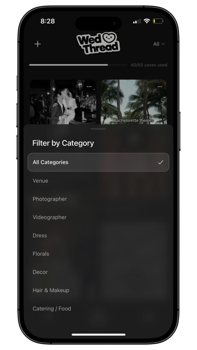 Filter by category